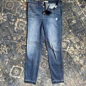 Madewell 10” high rise skinny Jean